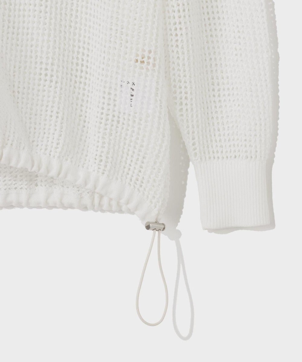 GRACE CONTINENTAL ボーダーメッシュフーディ 