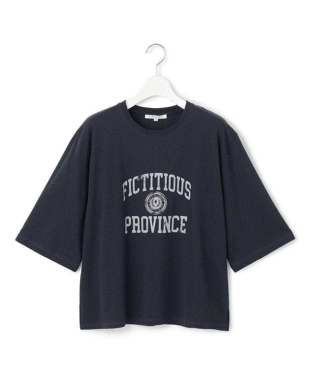 23区 S 【SLOW/一部店舗限定】MVSコットン ヴィンテージ風 ロゴTEE 