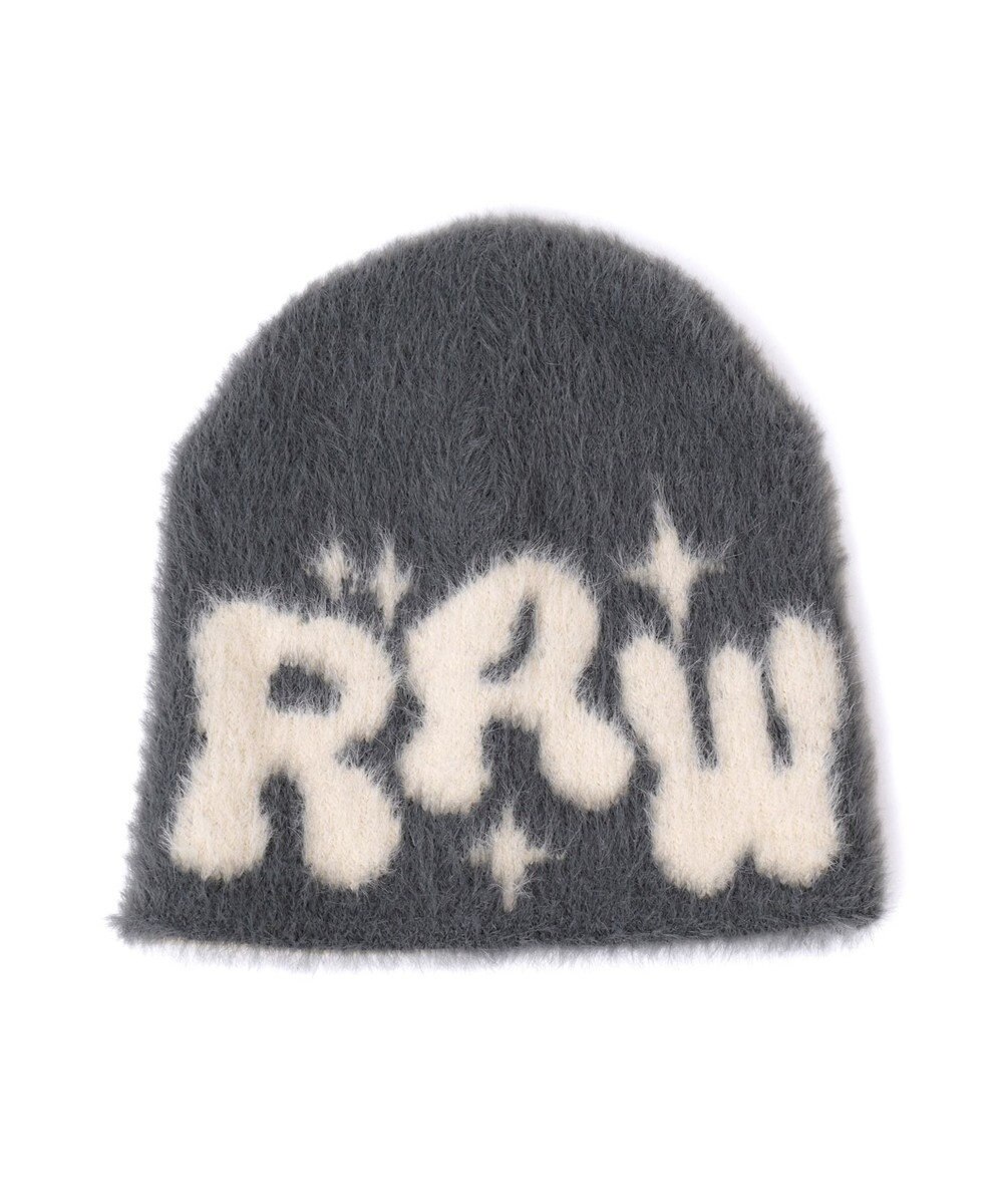 WEGO シャギーキラキラロゴニットキャップ 