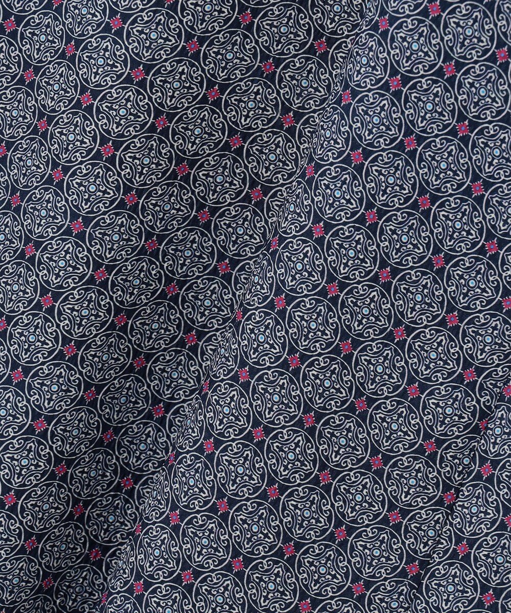 自由区 【洗える・XSサイズあり】アラベスクプリント  ワンピース 