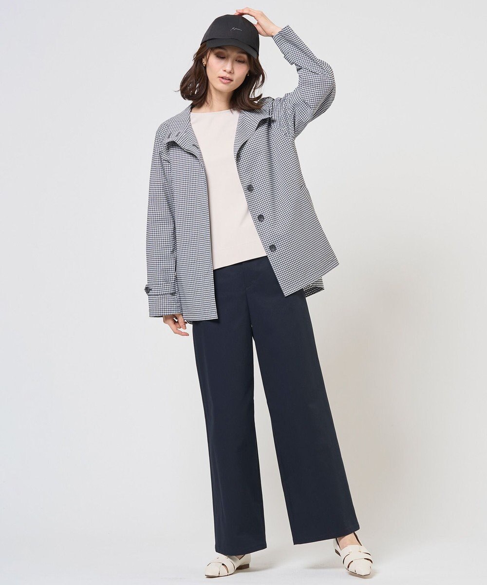 J.PRESS LADIES S チノストレッチ ワイドパンツ 