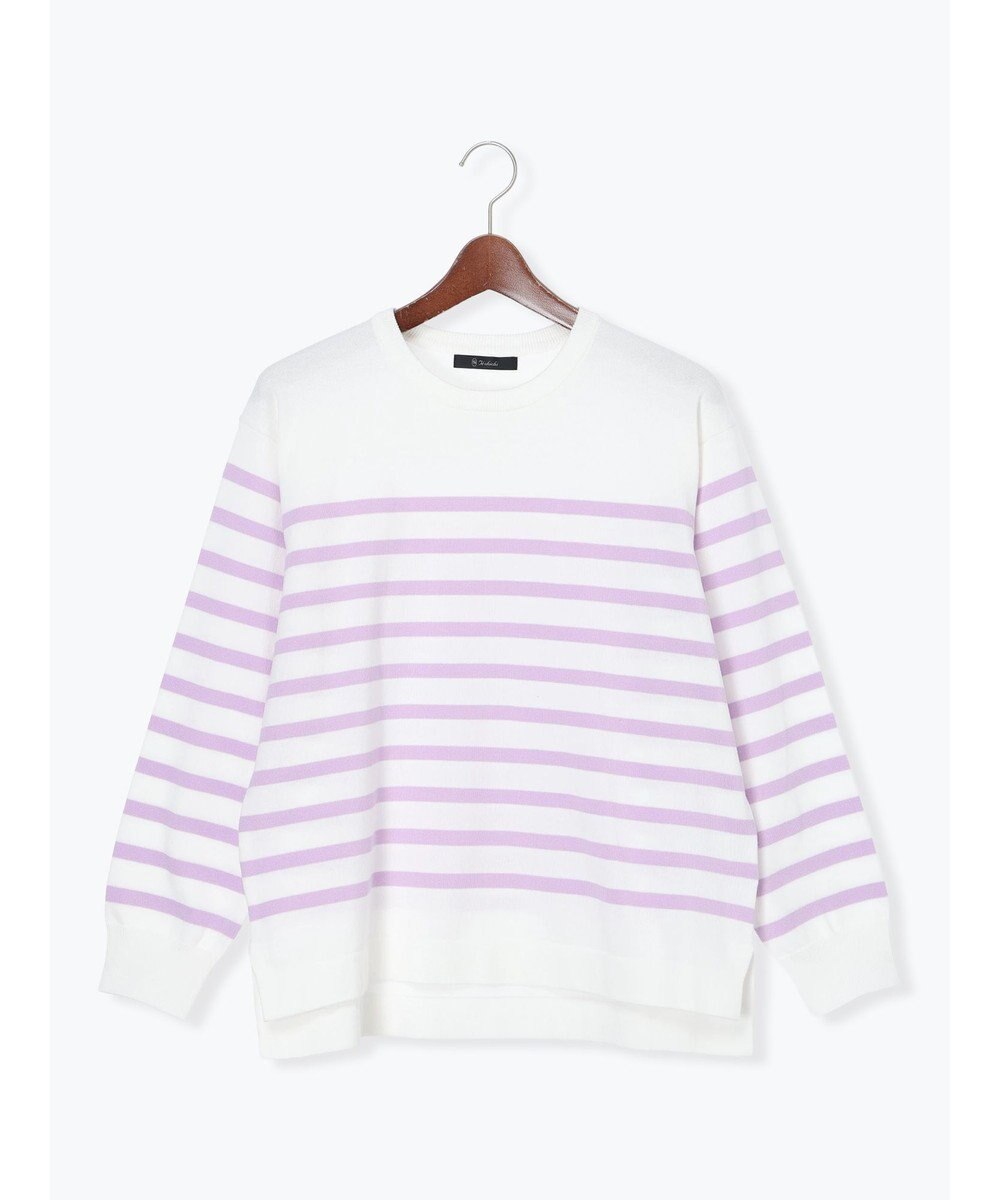 Te chichi ボーダーボックスシルエットプルオーバー 