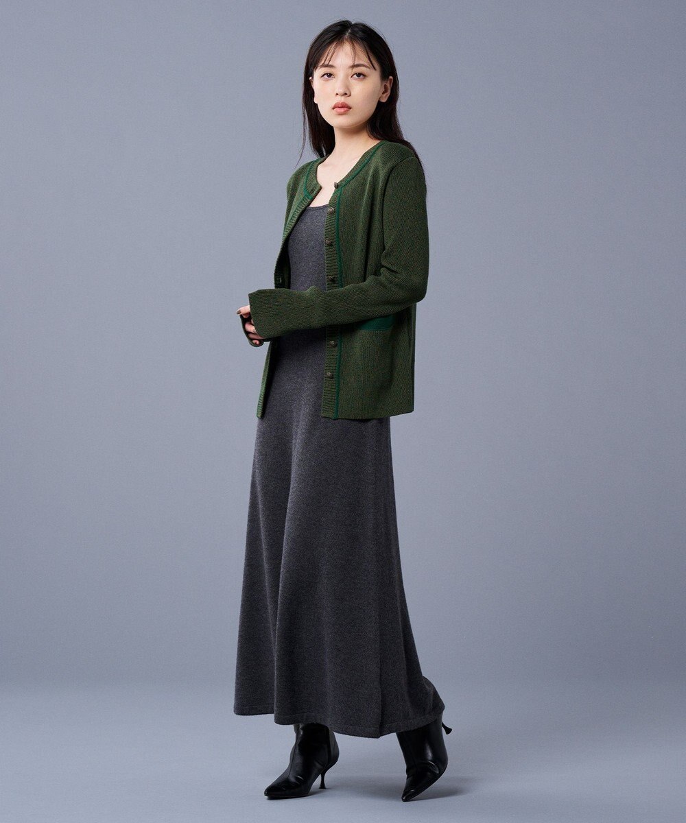 uncrave 【モデル村岡美里さん × uncrave STANDARD】ニットジャケット 