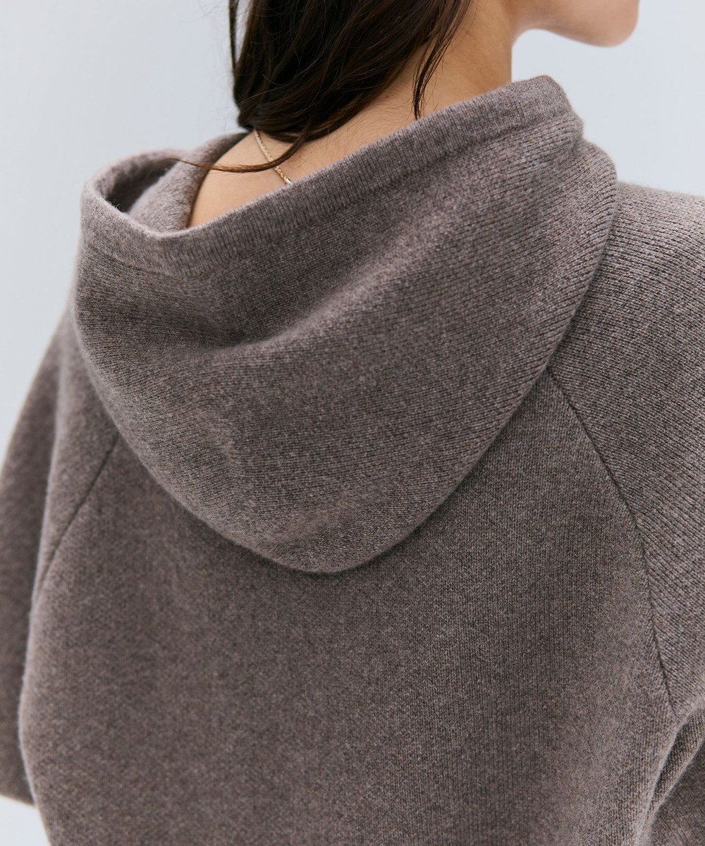 BEIGE， 【洗える】SEDONA / ウールカシミヤフーディーニット 