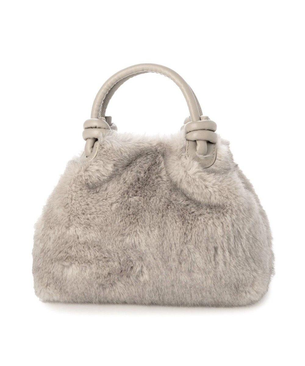 UNBILLION カシュカシュ cachecache / ミンク風フェイクファーノットハンドルバッグ 