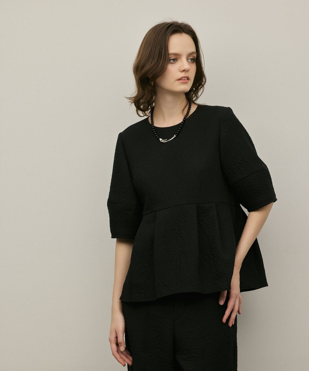 GRACE CONTINENTAL オーガンジージャガードトップ 