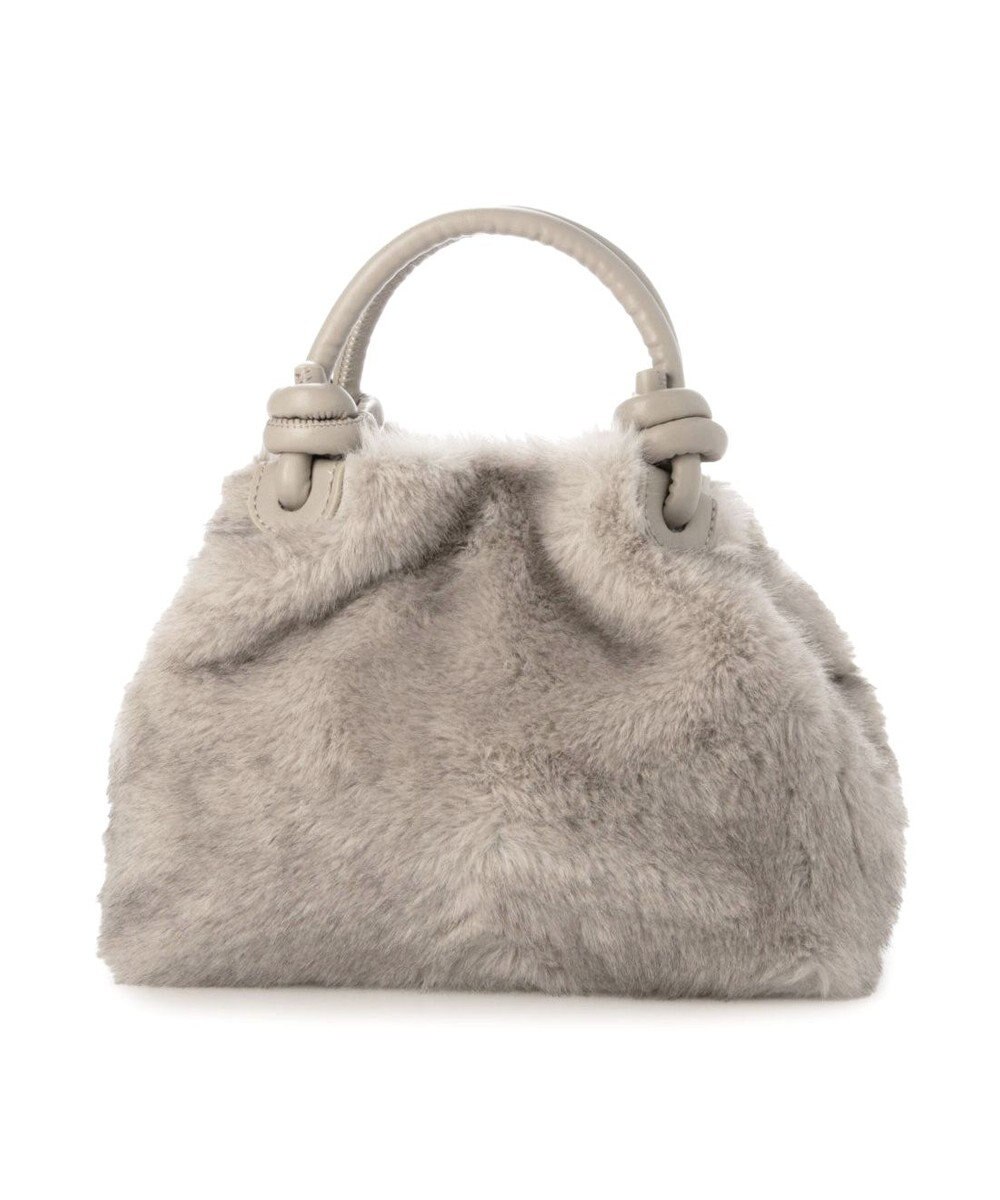 UNBILLION カシュカシュ cachecache / ミンク風フェイクファーノットハンドルバッグ 