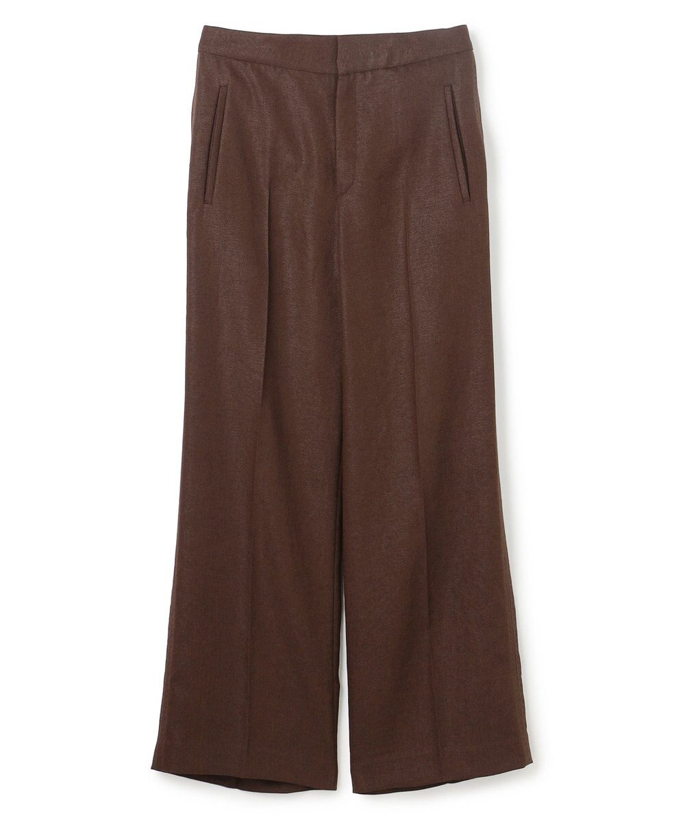 BEIGE， CAROLE / リネンライクフルレングスワイドパンツ 