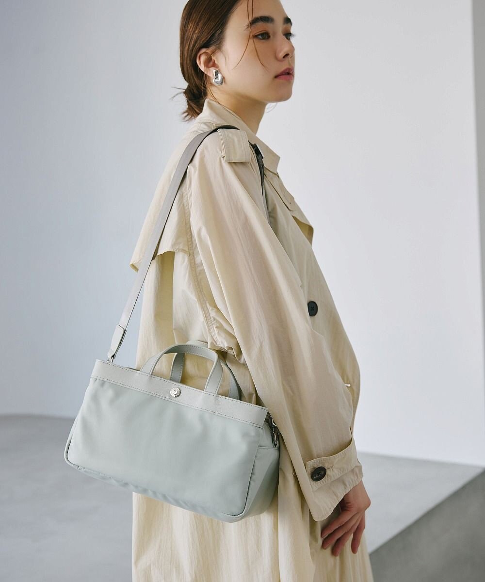 TOPKAPI 【Breath TOPKAPI】防水ナイロン レザーコンビ ミニトート ショルダーバッグ 