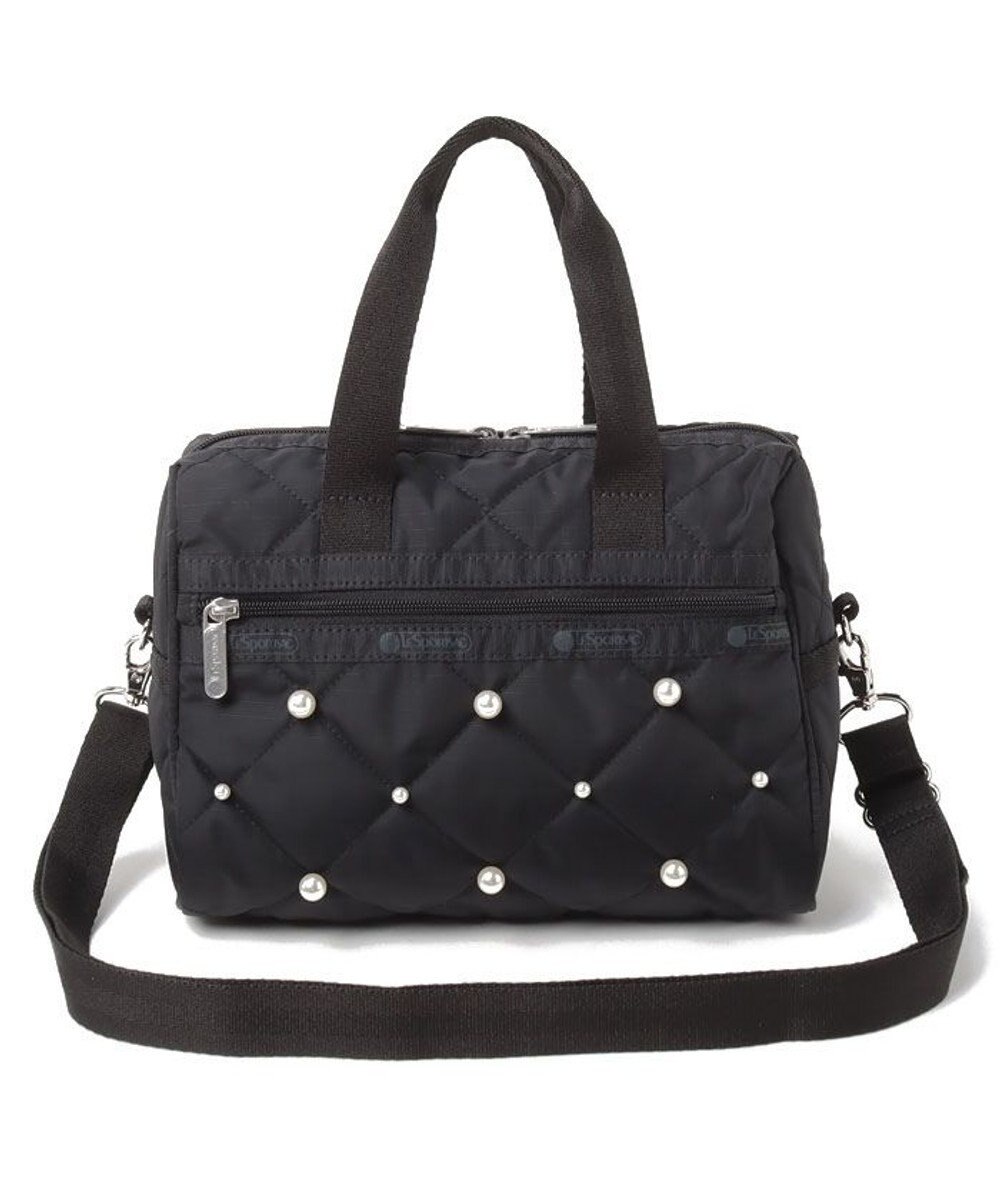 LeSportsac SM SATCHEL W PEARLS/ブラックパール 
