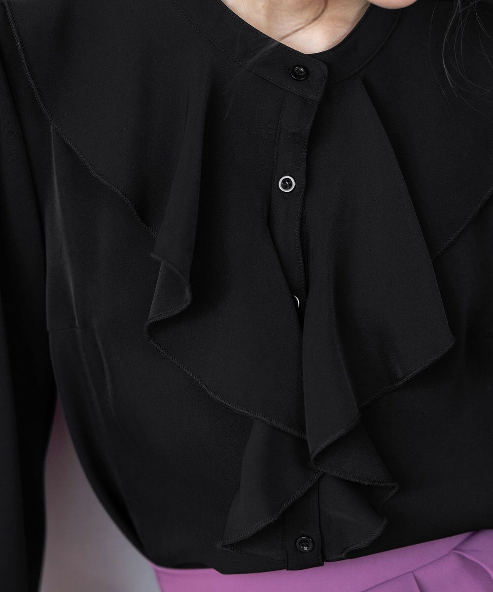 Tiaclasse 【洗える】フリルブラウス 