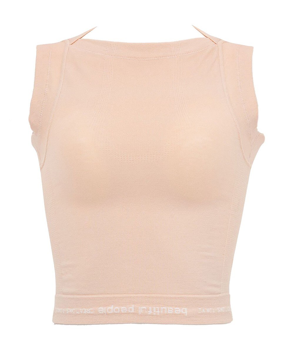 WACOAL MEN レディース <beautiful people>コラボ タンクトップ ボクサートップス ワンサイズ（S-L） オーガニック綿混 立体成型 肩幅：狭め ネック深さ：あさめ WL8001 /ワコールメン 