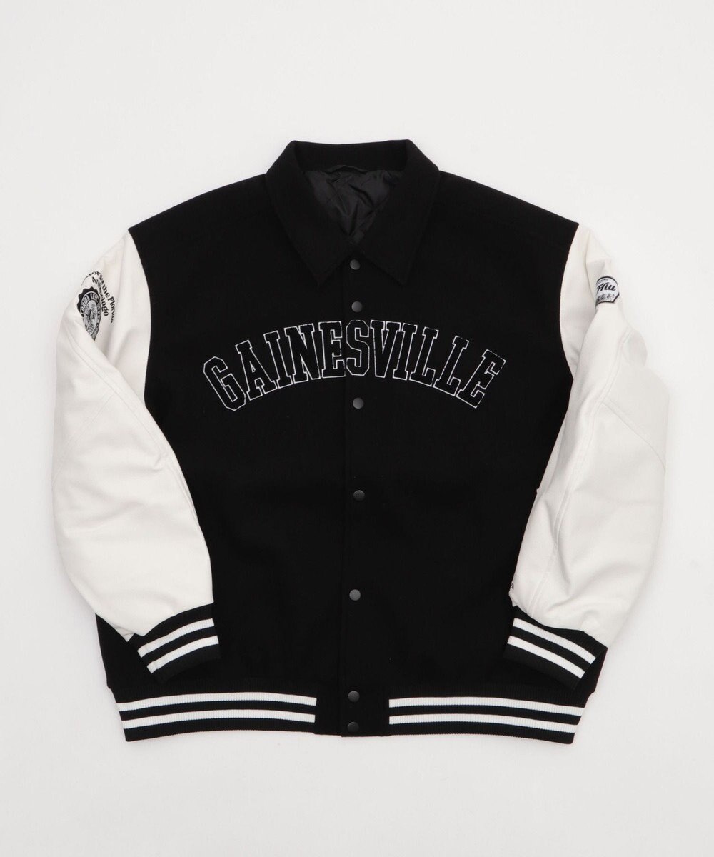 WEGO 【25年秋冬新作/ユニセックス着用ITEM/SMLサイズ展開】メルトンワッペンスタジャン 