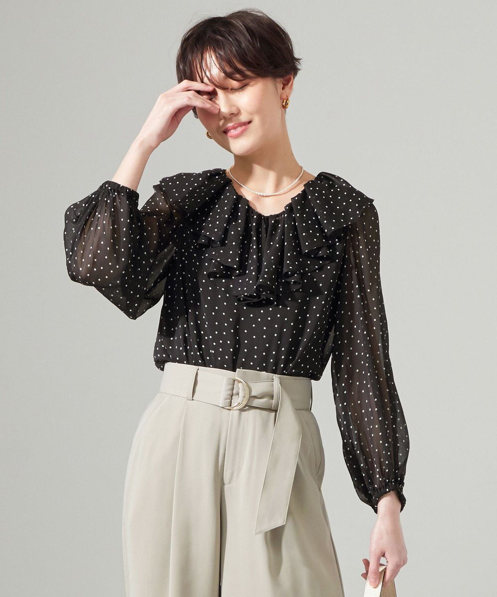 洗える シアードットラッフルフリル ブラウス Feroux ファッション通販 公式通販 オンワード クローゼット 洗える シアードットラッフルフリル ブラウス Feroux ファッション通販 公式通販 オンワード クローゼット