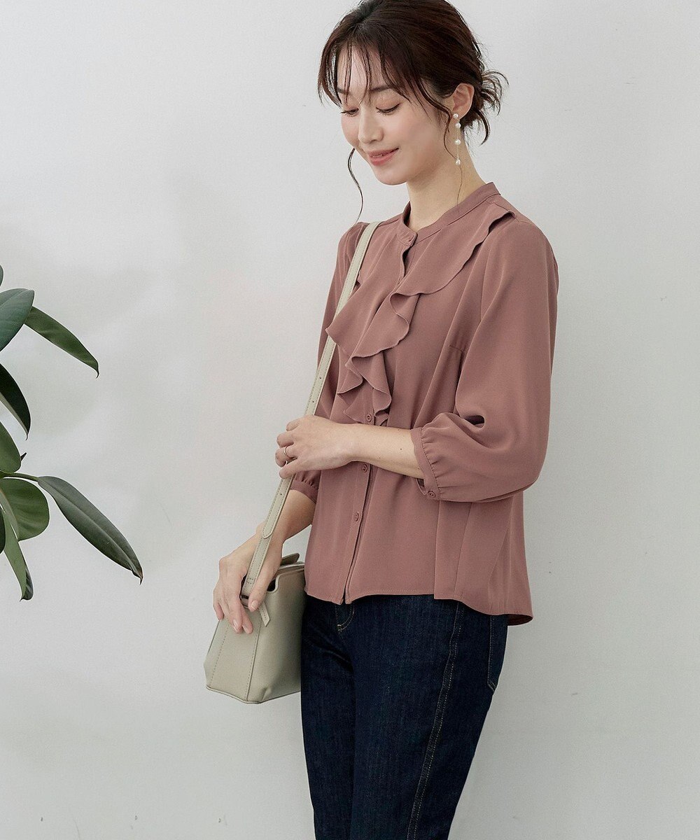 Tiaclasse 【洗える】フリルブラウス 