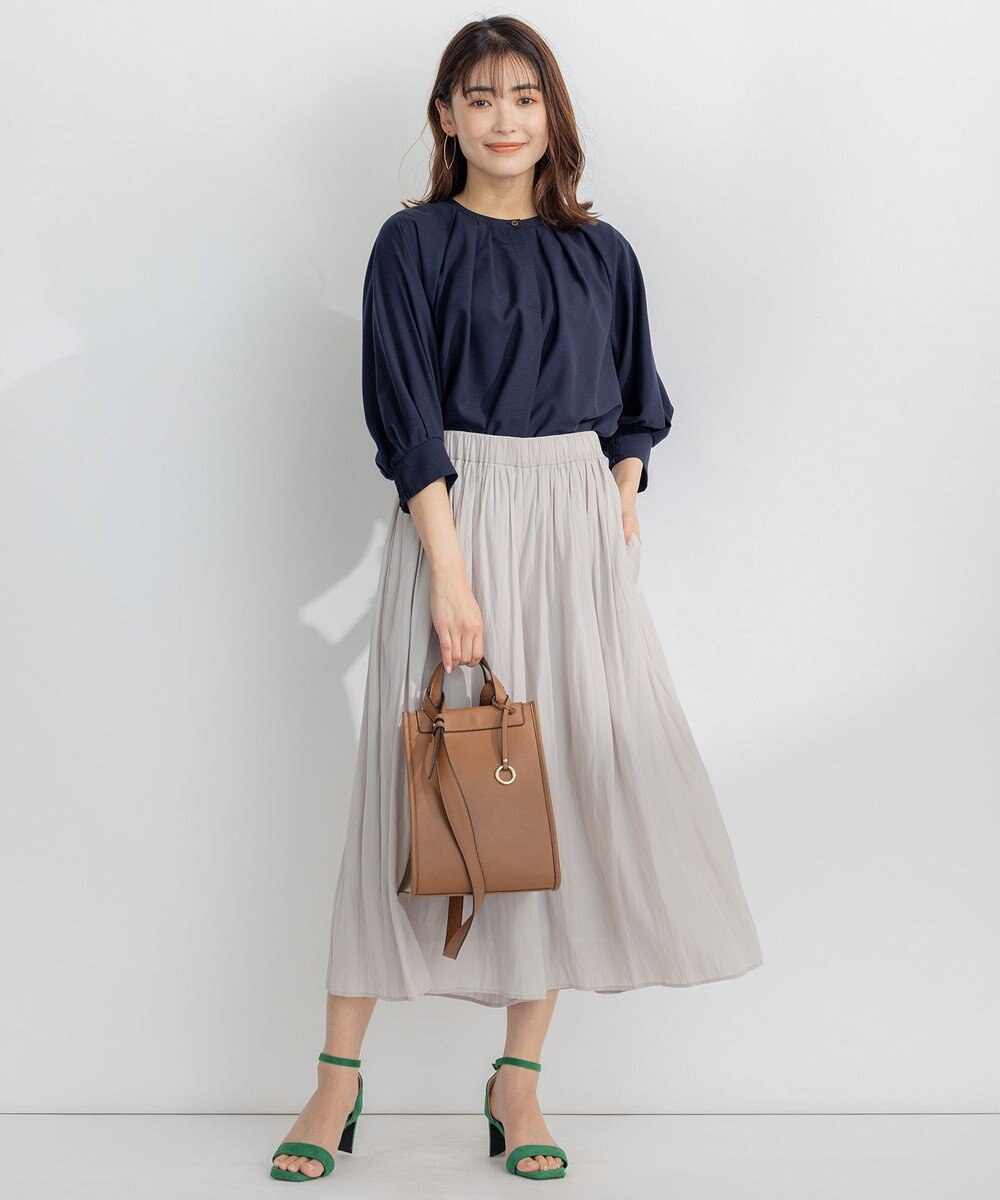 組曲 S 【WEB限定】シアーカルゼ ドルマンスリーブ ブラウス 