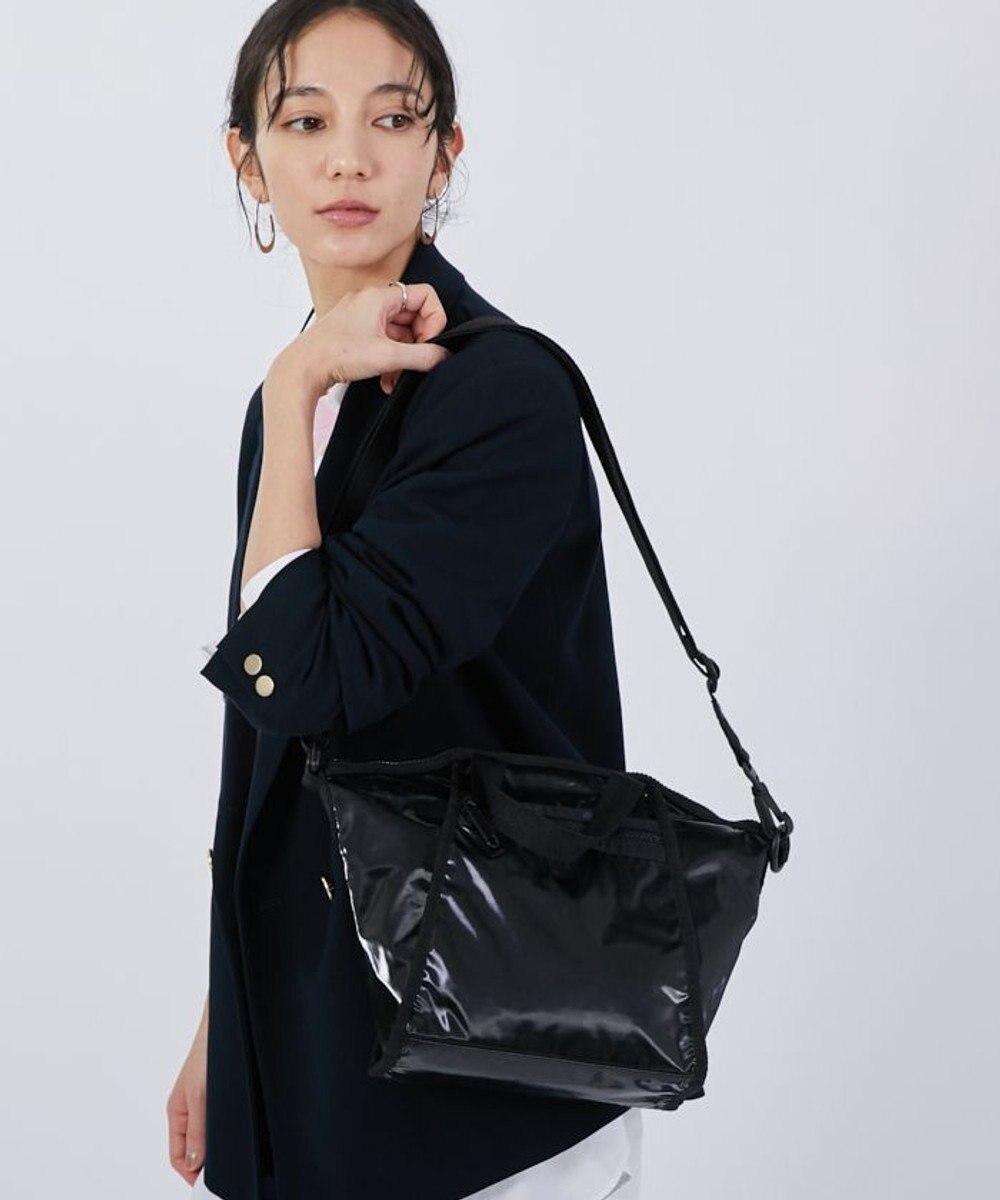 LeSportsac TOP HANDLE CONV TOTE/ブラックシャイン 