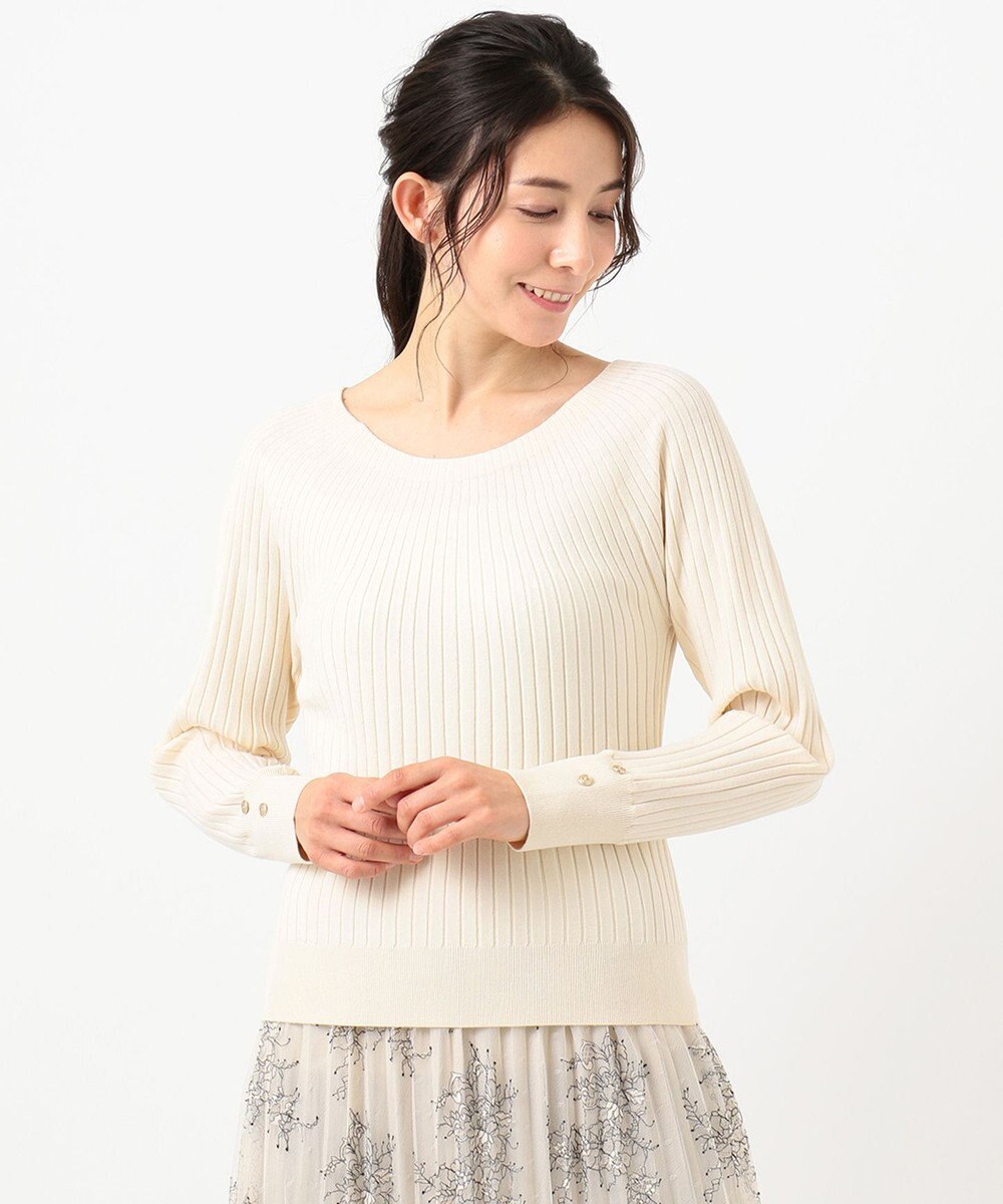 ANY SIS L 【洗える】キュウシンRIB ニット 