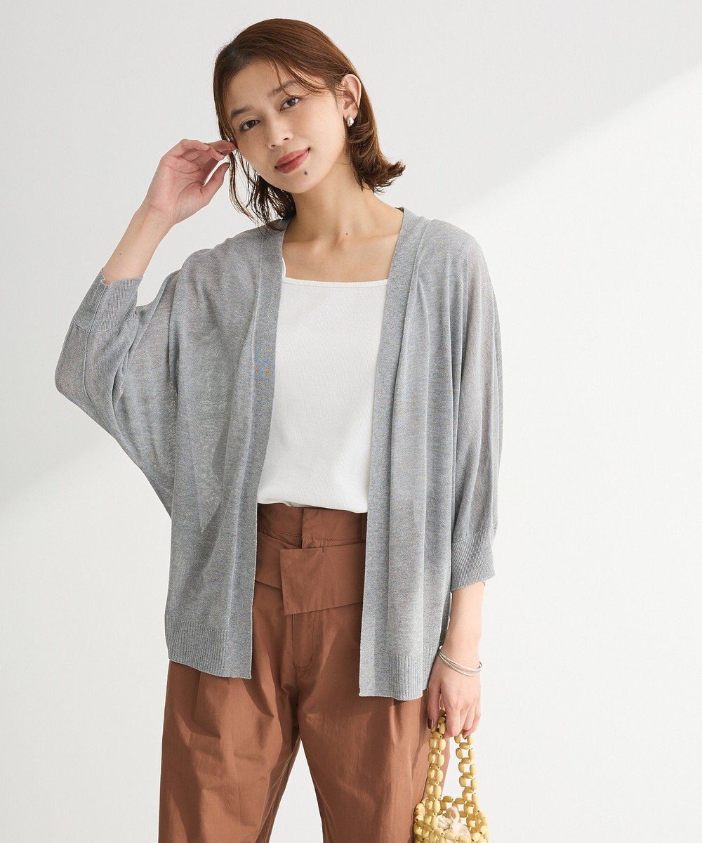 Green Parks 接触冷感七分袖カーディガン 