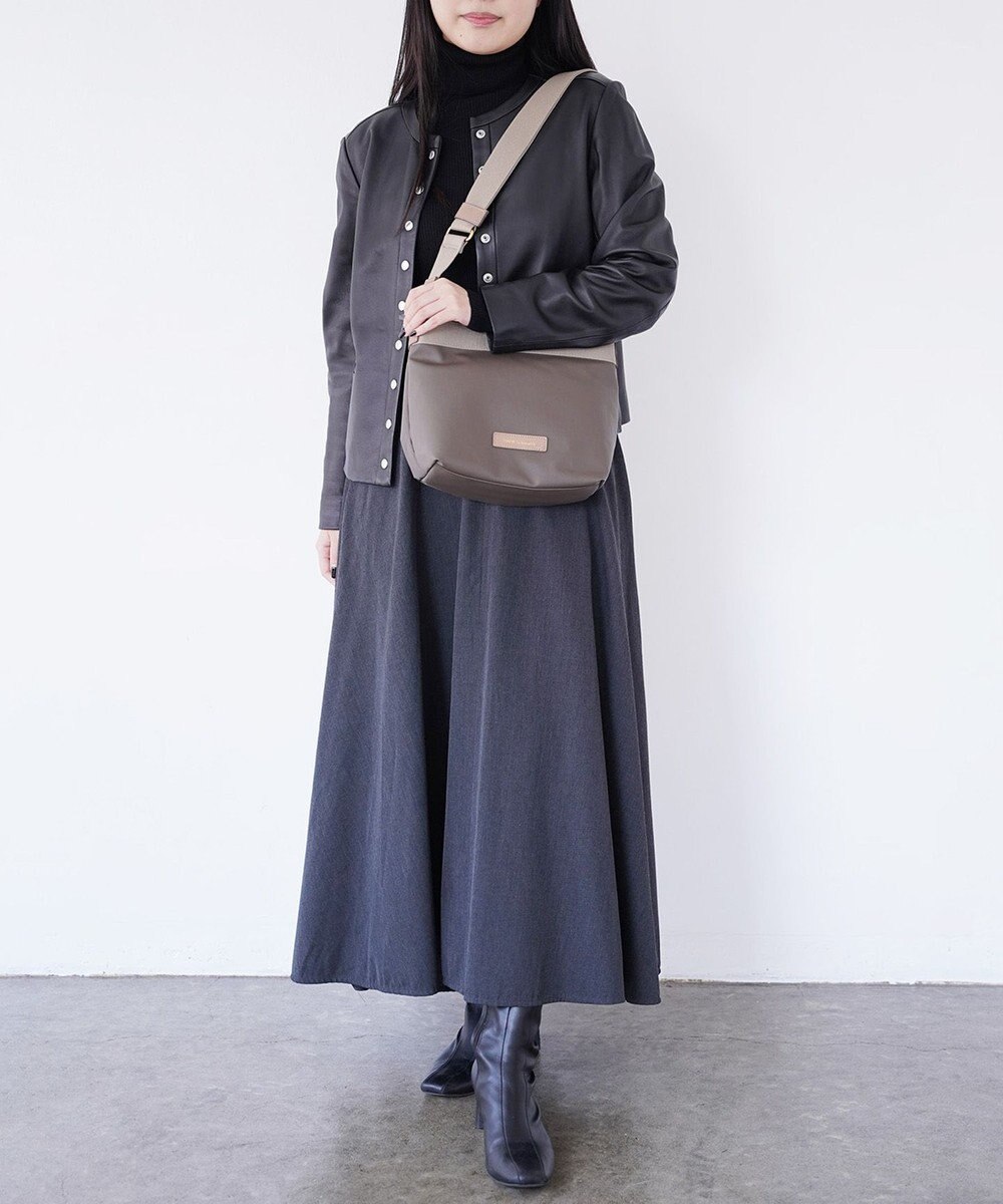 Hekhèr Le Style de Vie 新色追加【日本製】PUコートコットンキャンバス ショルダーバッグ 