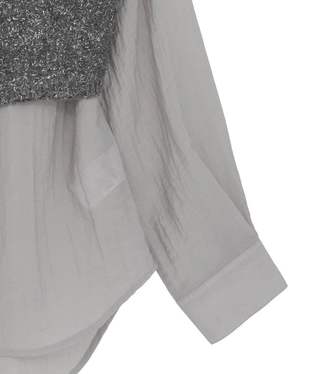 Green Parks ＳＥＴ２点ラメシャギービスチェ＋シャツ 