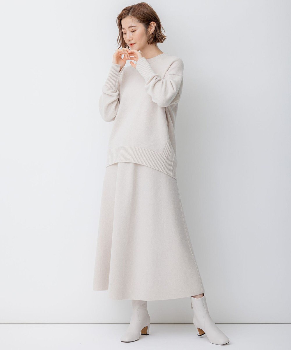 23区 【滝沢眞規子さん着用/洗える】ウールカシミヤ クルーネック ニット 