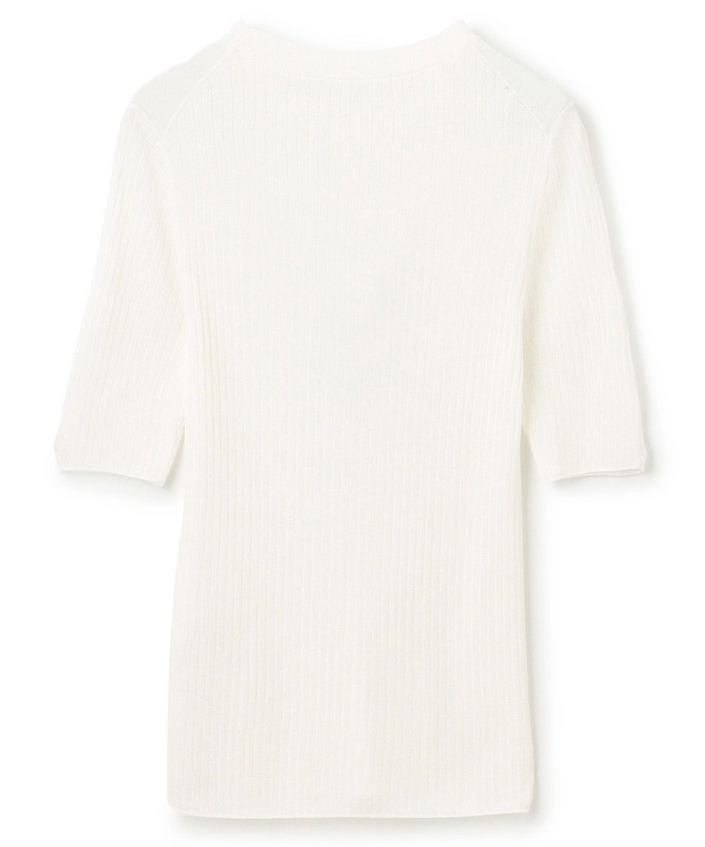 uncrave ラスターシアーニット ワイドリブトップス 