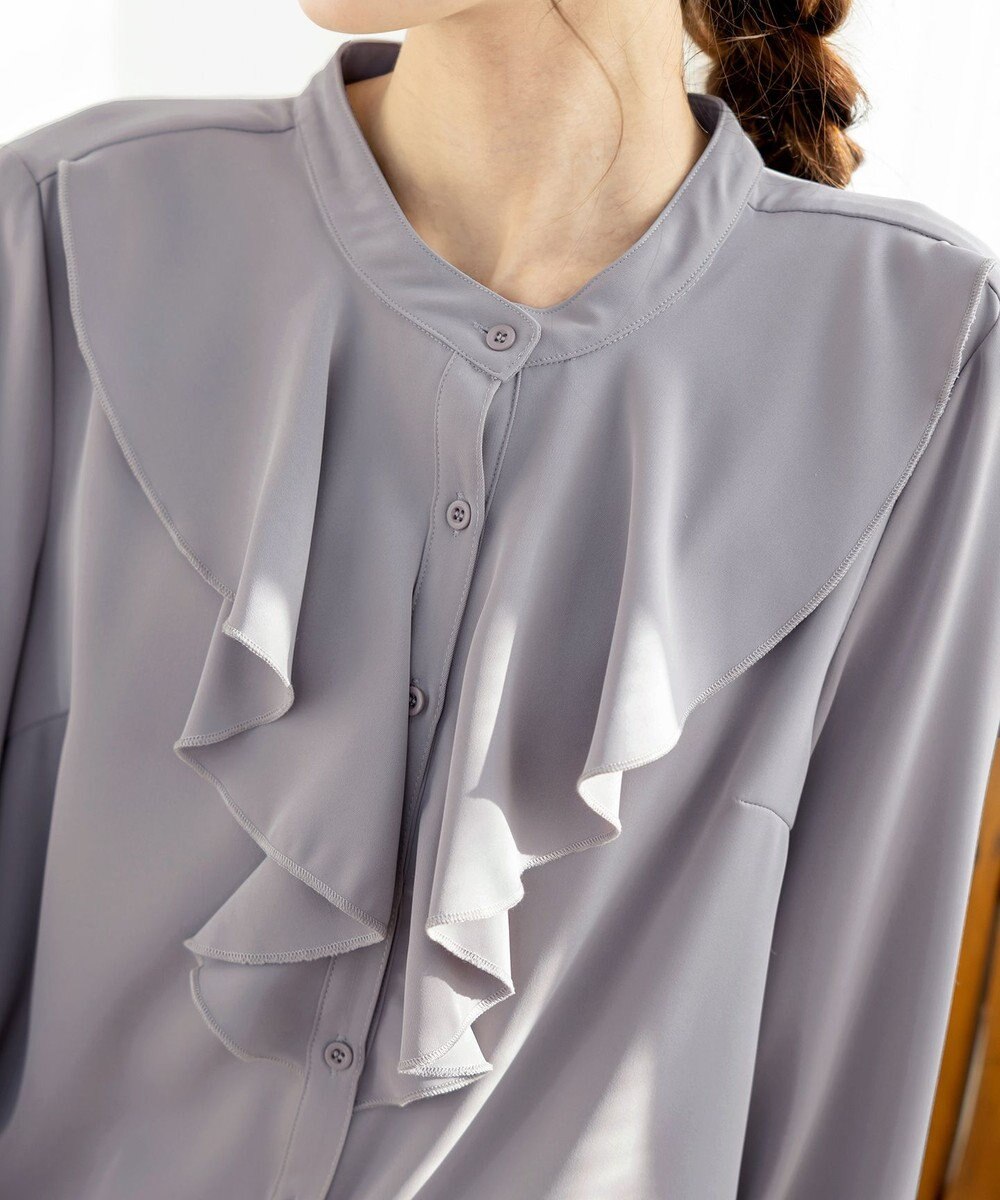 Tiaclasse 【洗える】フリルブラウス 