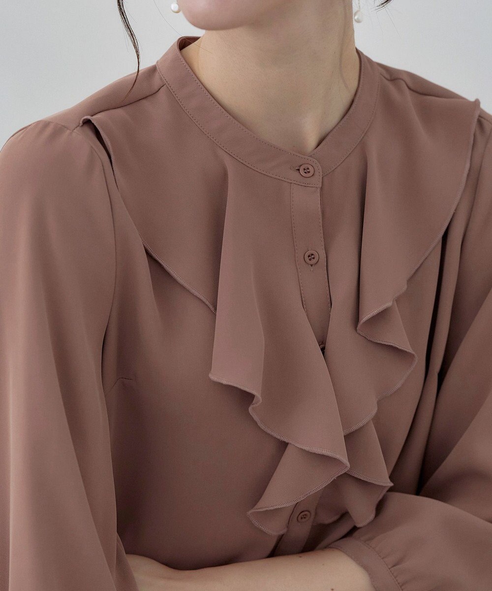 Tiaclasse 【洗える】フリルブラウス 