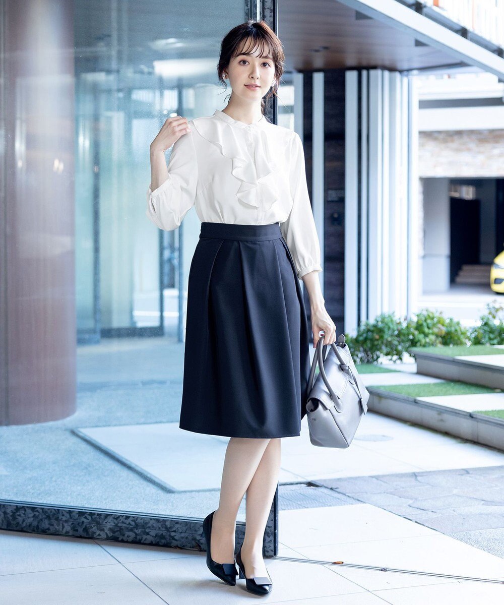 Tiaclasse 【洗える】フリルブラウス 