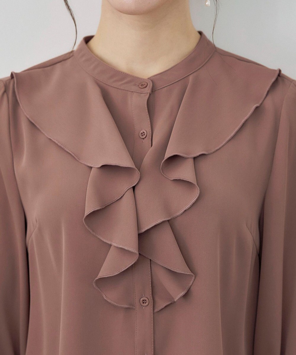 Tiaclasse 【洗える】フリルブラウス 