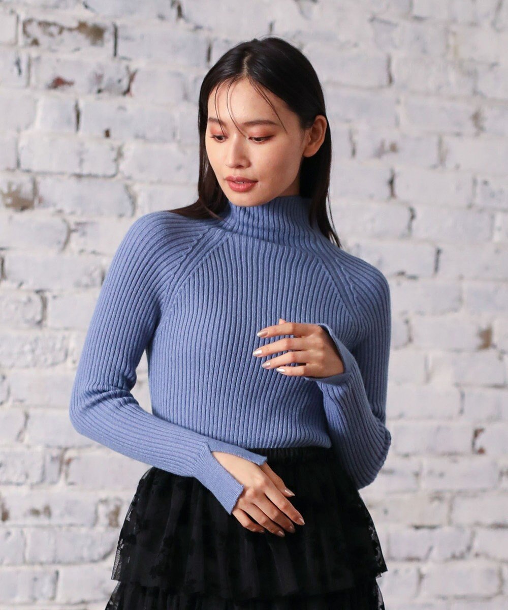 Green Parks ・Ｐｅｔｉｔ　Ｆｌｅｕｒ　ボトルネックリブニット 