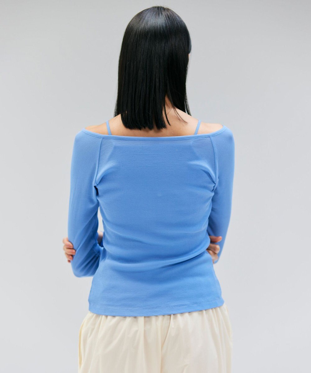 BEIGE， 【洗える・BAILA 10月号掲載】MARINO / 2WAYリブコンパクトカーディガン 