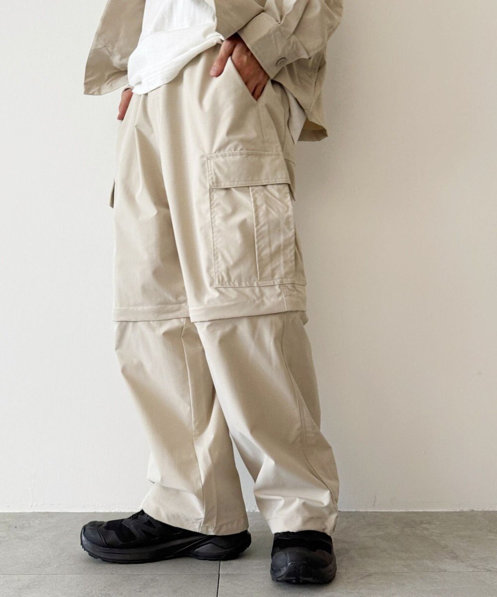 WEGO 【セットアップ対応ITEM】2WAYリップストップカーゴパンツ 