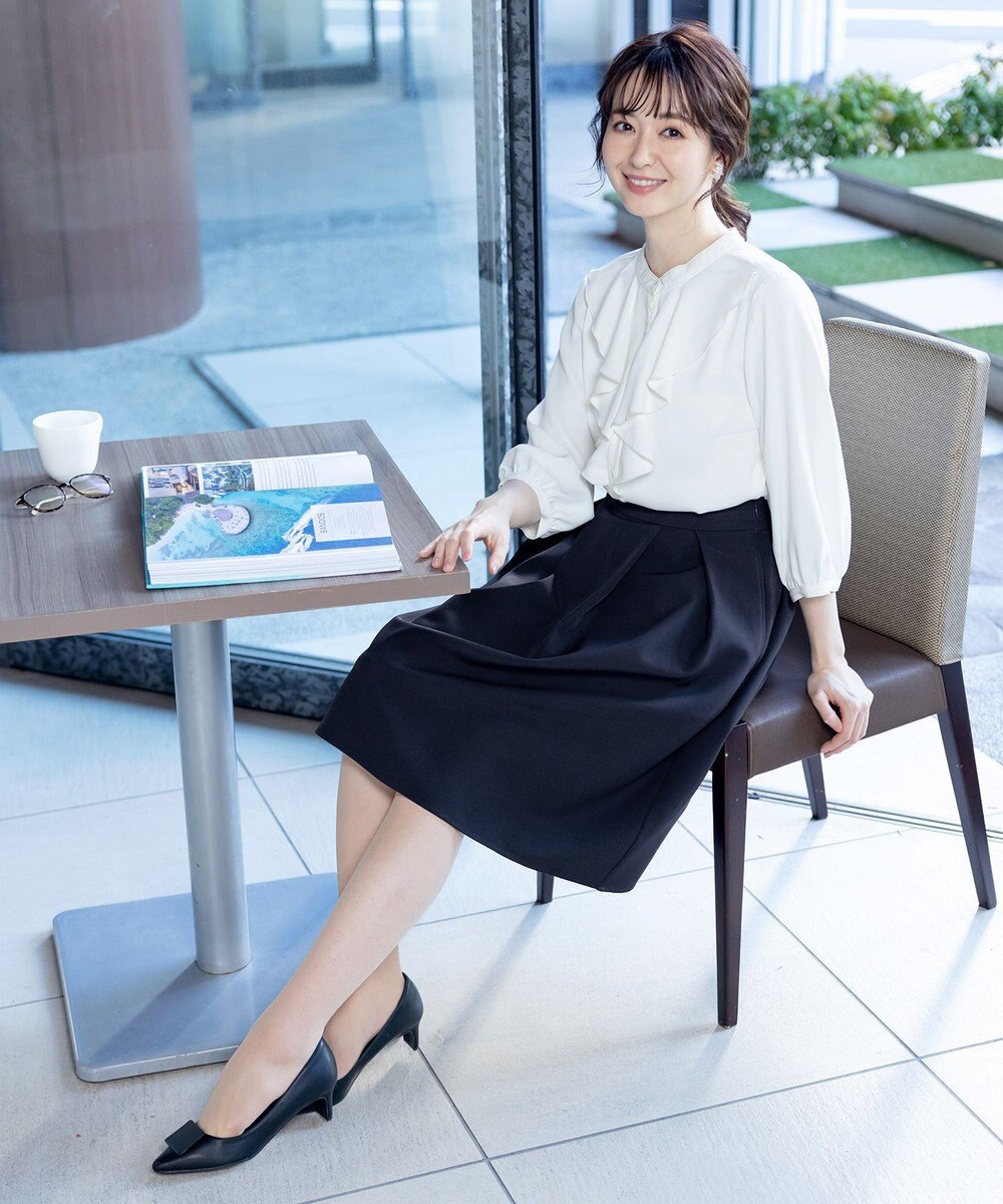 Tiaclasse 【洗える】フリルブラウス 