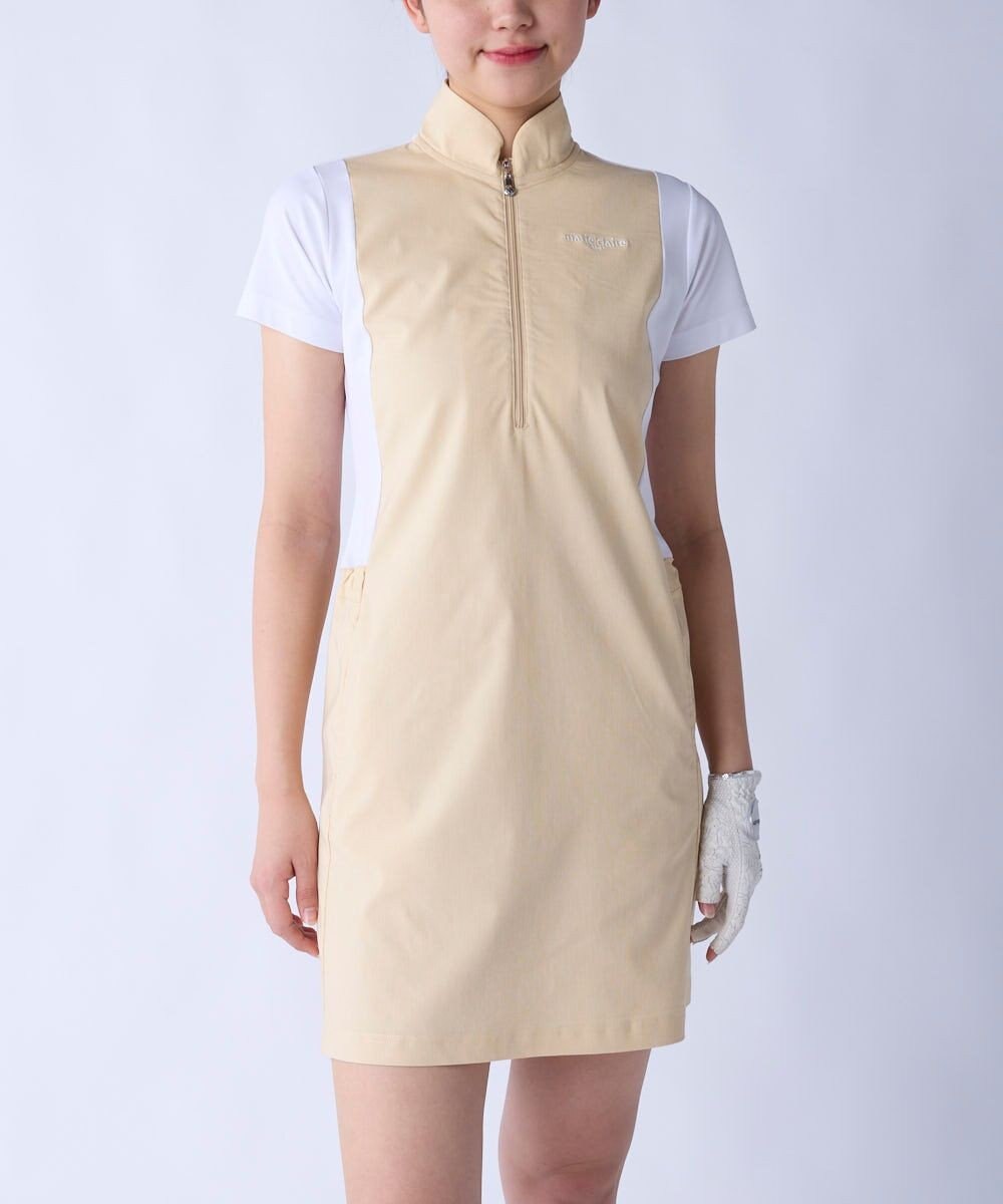 FILA GOLF／marie claire 【marie claire SPORT】 異素材MIXワンピース 