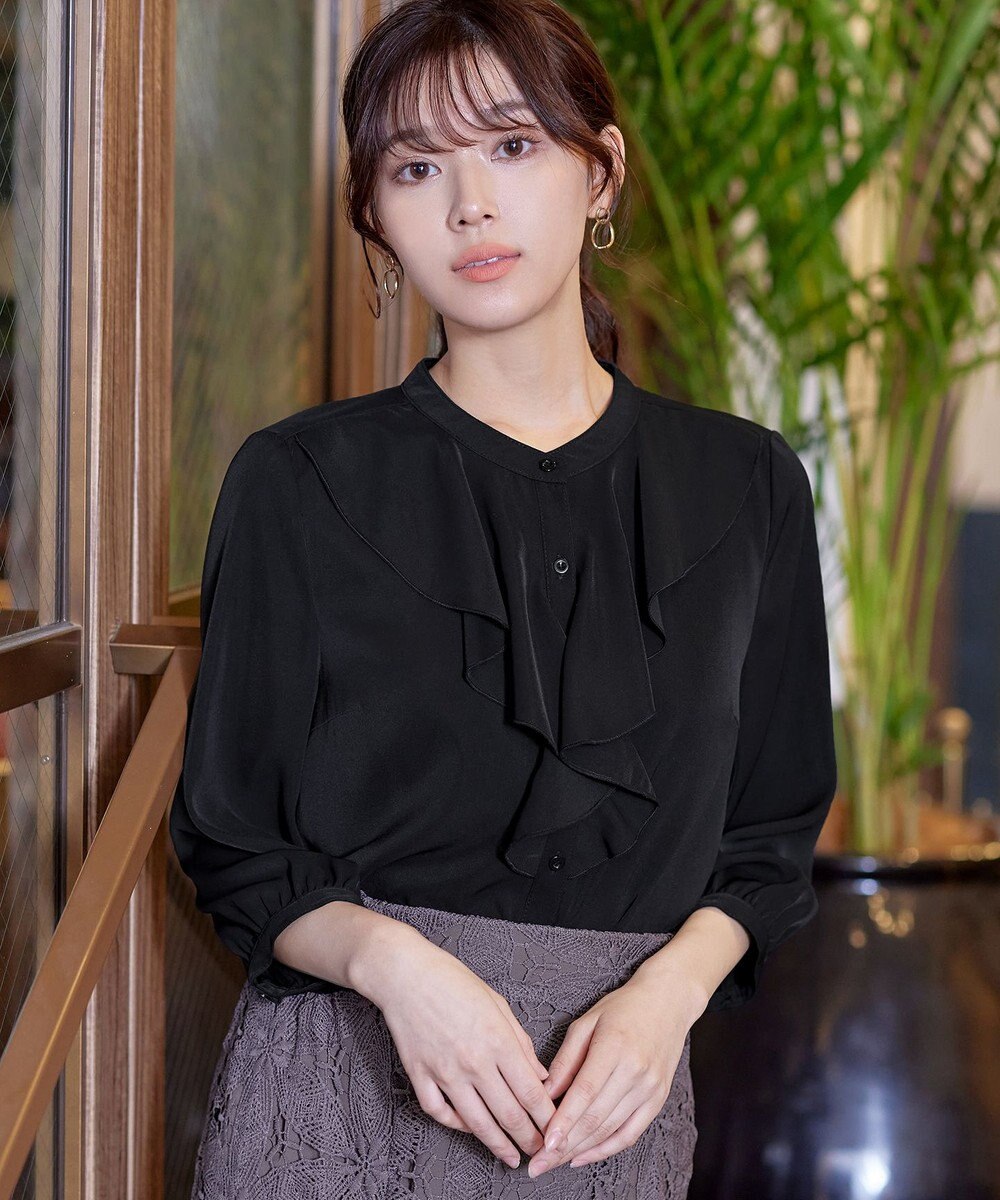 Tiaclasse 【洗える】フリルブラウス 