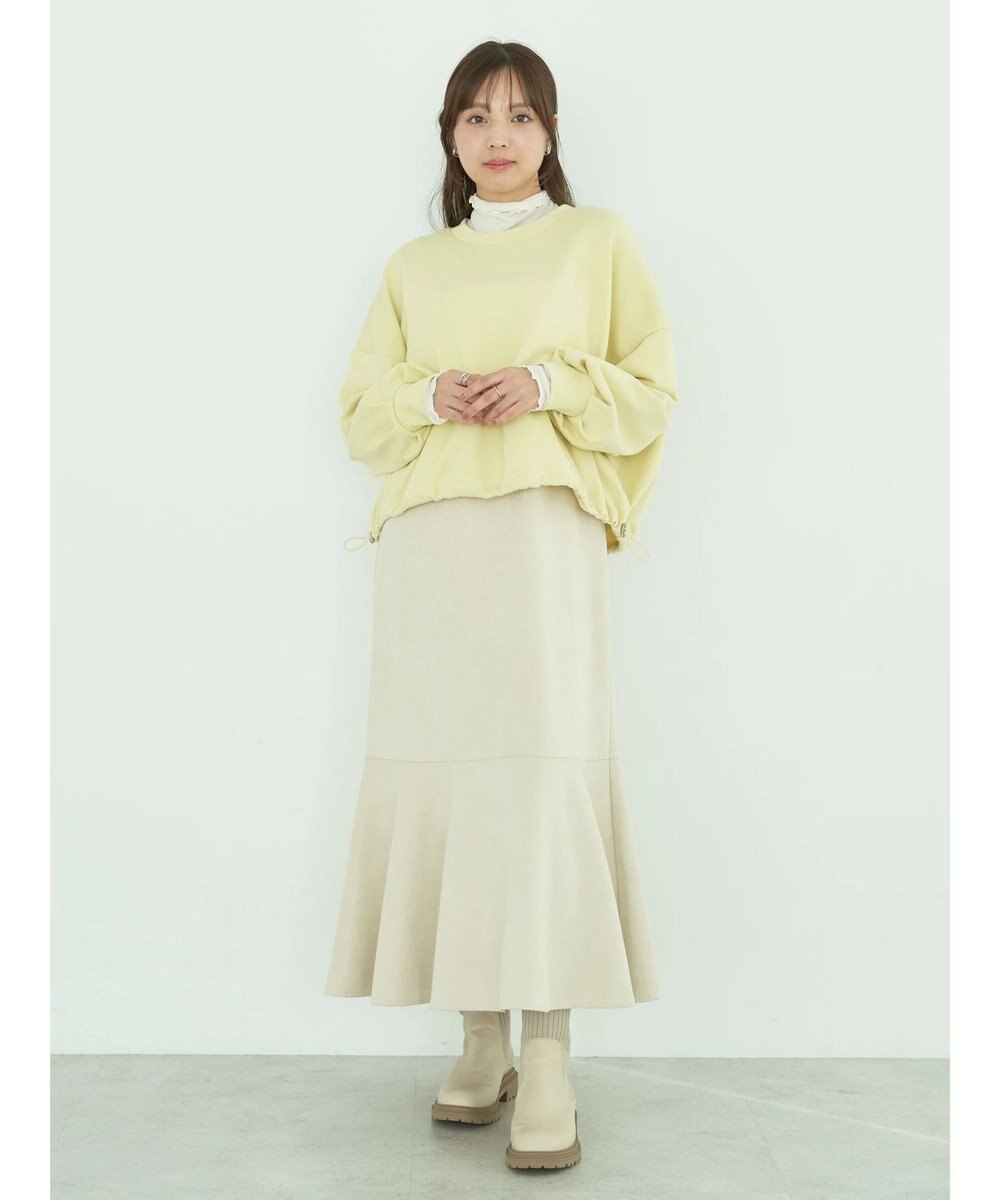 earth music&ecology 裏毛ドロストプルオーバー 