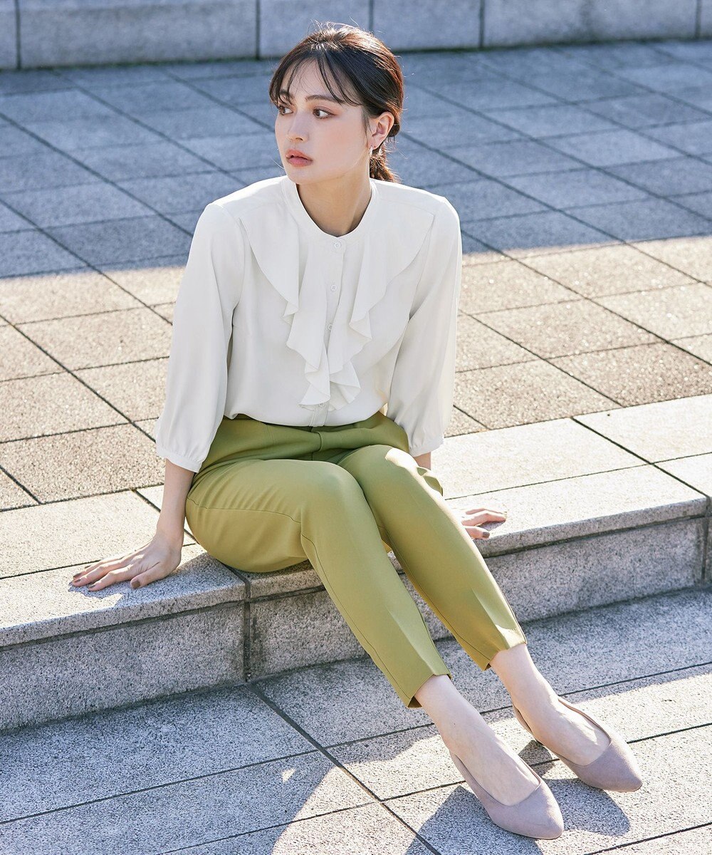 Tiaclasse 【洗える】フリルブラウス 