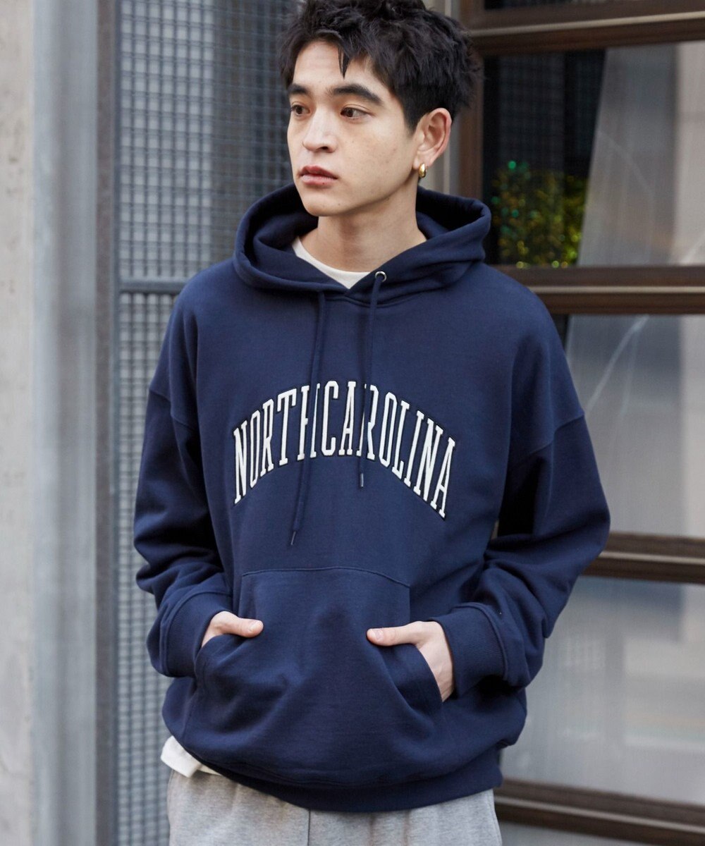 WEGO 【ユニセックス着用ITEM】ワッペンロゴパーカー 