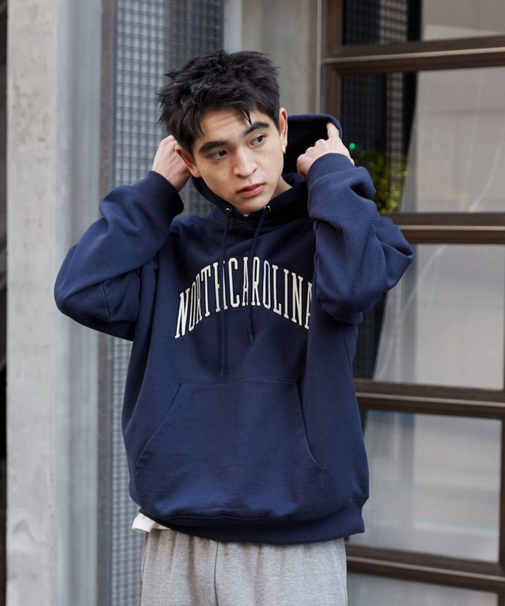 WEGO 【ユニセックス着用ITEM】ワッペンロゴパーカー 