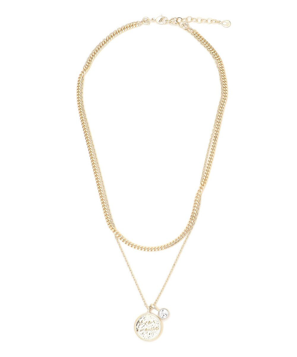 23区 カラーストーン コイン ネックレス 