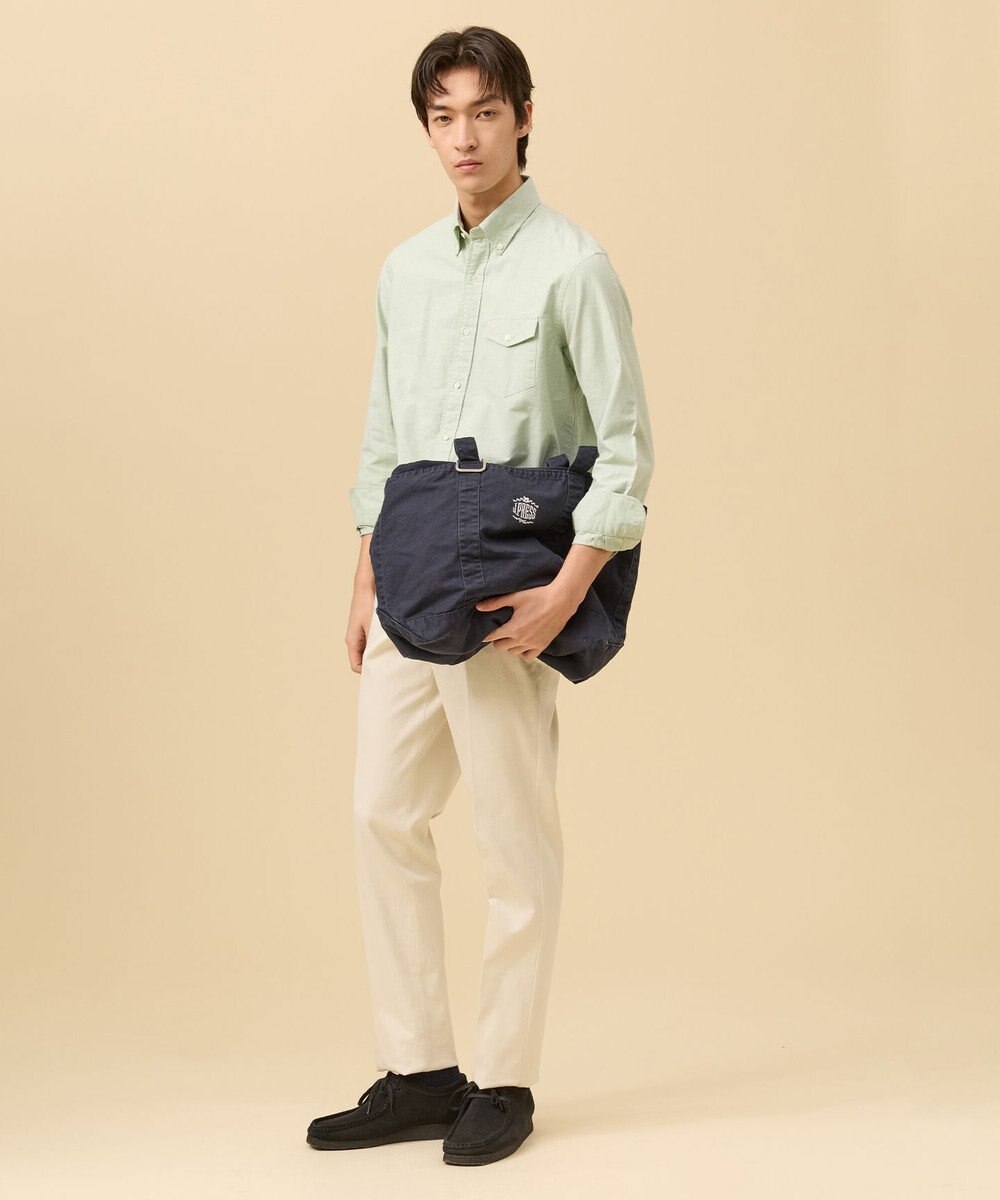 J.PRESS MEN コットンキャンバス オーバルトートバッグ 