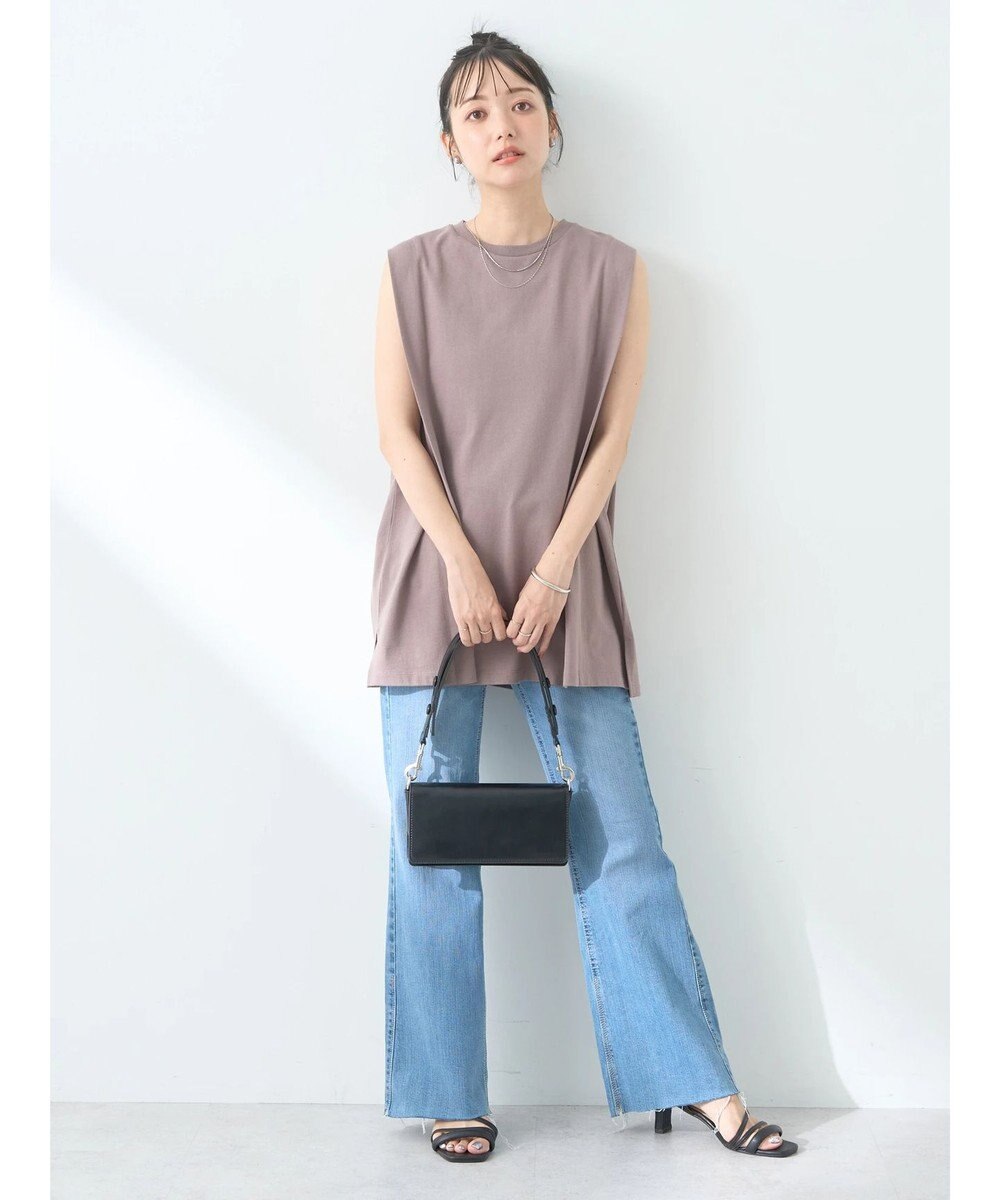 earth music&ecology ボクシーノースリーブチュニック 