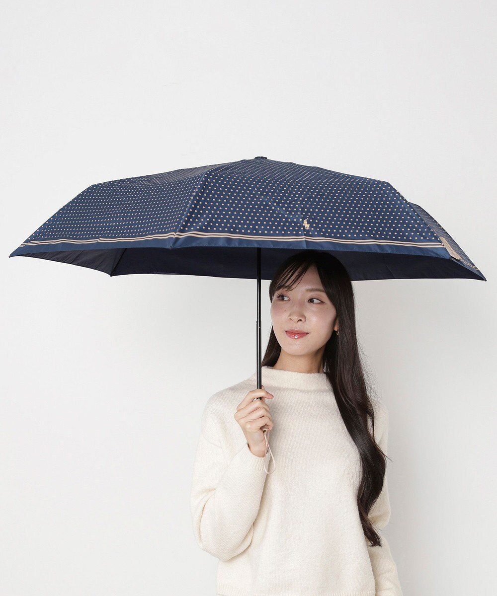 MOONBAT POLO RALPH LAUREN(ポロ ラルフローレン) ツイルドットポロポニー 雨傘 折りたたみ傘 