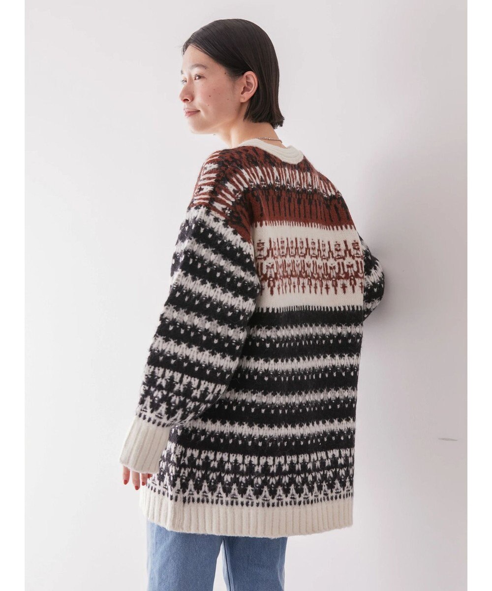 AMERICAN HOLIC フェアアイル柄ニットカーディガン 