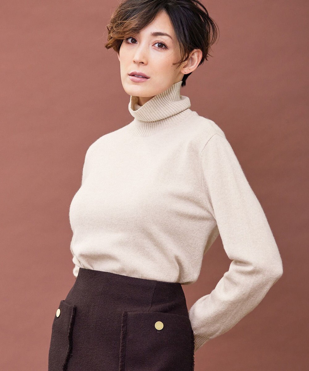 BEIGE， ENSIS / ハイネックニット 