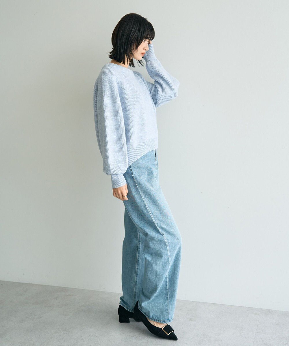 YECCA VECCA パールネックニット 