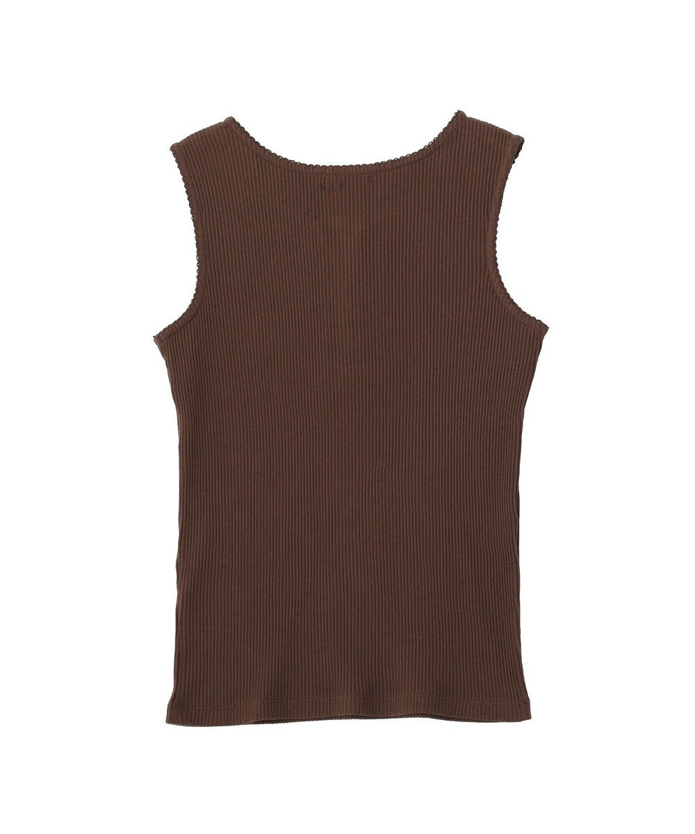 earth music&ecology 【綿100％】ピコミシンヘンリーネックタンクトップ 