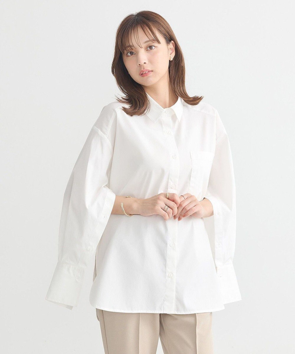 earth music&ecology ２ｗａｙマントスリーブシャツ 